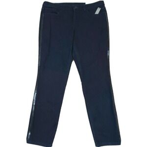 Christopher&Banks ~Woman Size 16~Blue Modern Fit Stretchy Tapered Leg Pants NEW